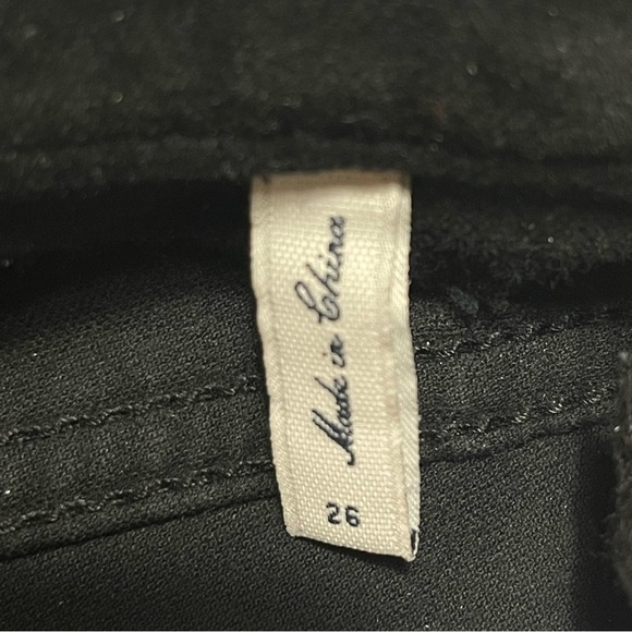 BCBGmaxazria black velvet pants with Leg Zipper size 26 - Picture 9 of 13